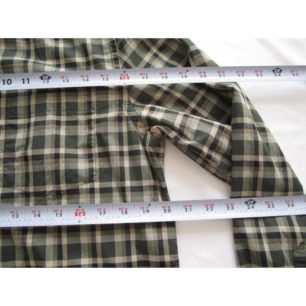 Men's Banana Republic Plaid Button Cotton Long Sleeve Shirt Sz M (MT643)
